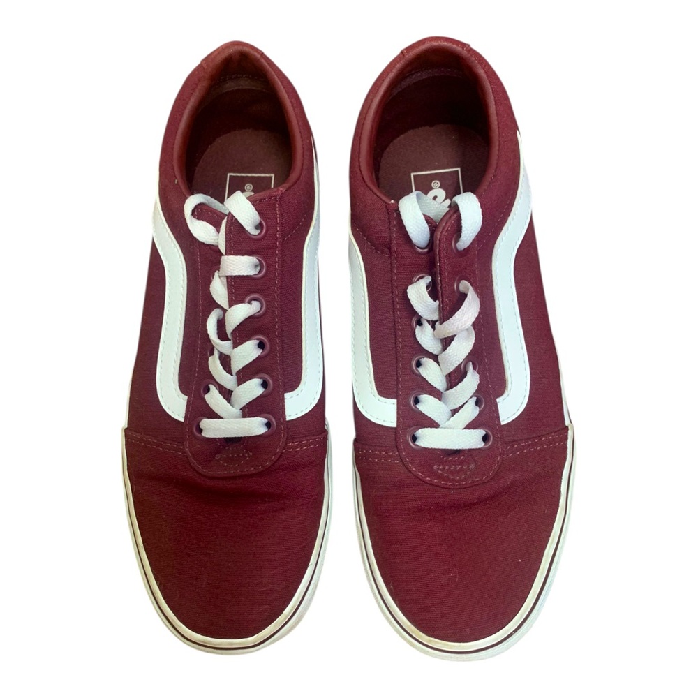 Vans Old Skool Low Top Sneaker Skate Shoes Women's Size 9 Maroon